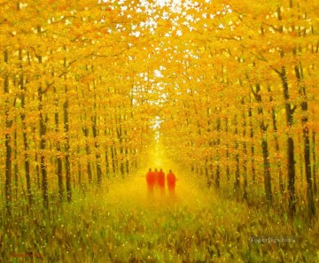 MinhLong In the Autumn Vietnamese Asian Oil Paintings